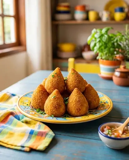 Coxinha de Forno Douradinha
